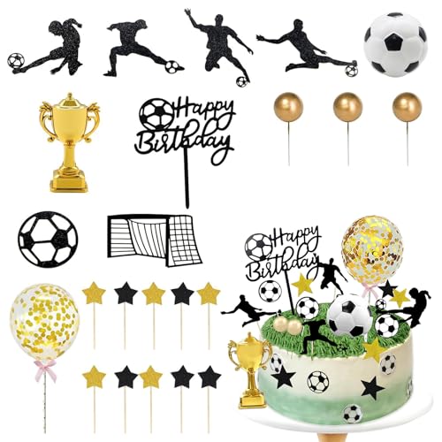 YUZHEDM Décoration de Gâteau Coupe Du Monde de Football 2026 Figurine de Joueur de Football Décoration de Gâteau D'anniversaire Figurine Tendance pour...