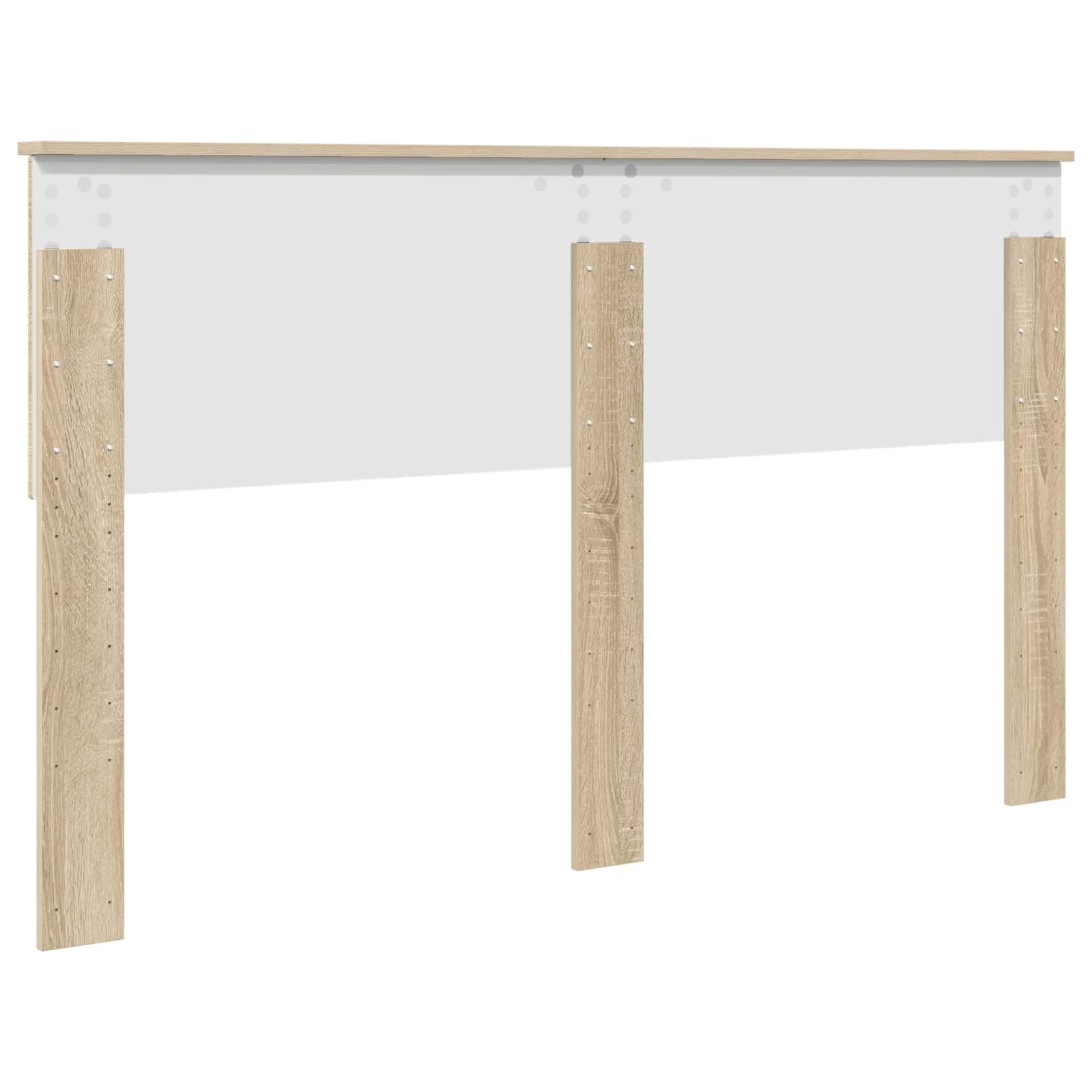vidaXL Cabecero Roble Sonoma Madera de ingeniería