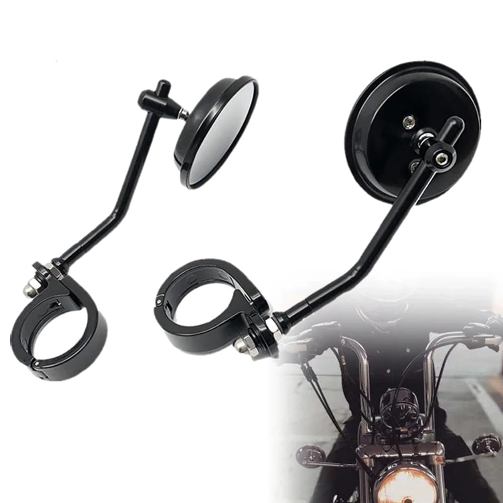 ☆Goodlife☆　ハーレー　ミラー　左右セット Amazon | ハーレー バイクミラー アルミ製 ブラック 8mm正ネジ