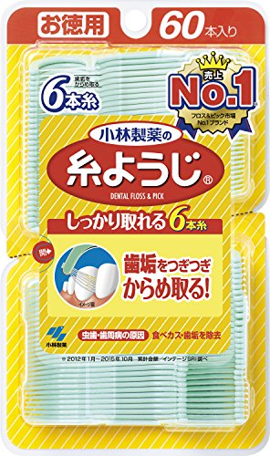 糸ようじ 小林製薬の フロス&ピック デンタルフロス 60本のサムネイル