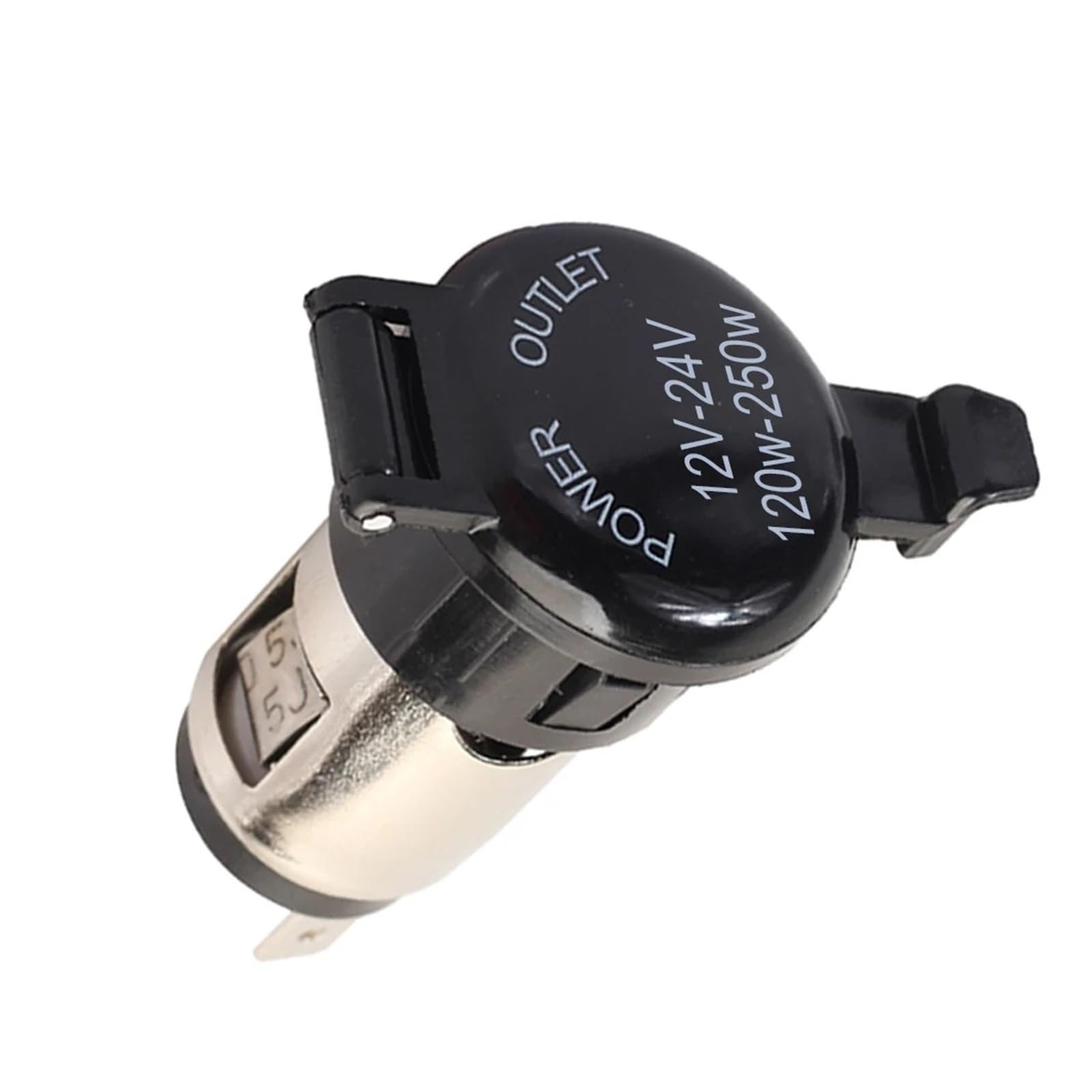 Presa accendisigari impermeabile da 12 V/24 V, presa femmina con copertura antipolvere per auto, camion, barca, moto, marina