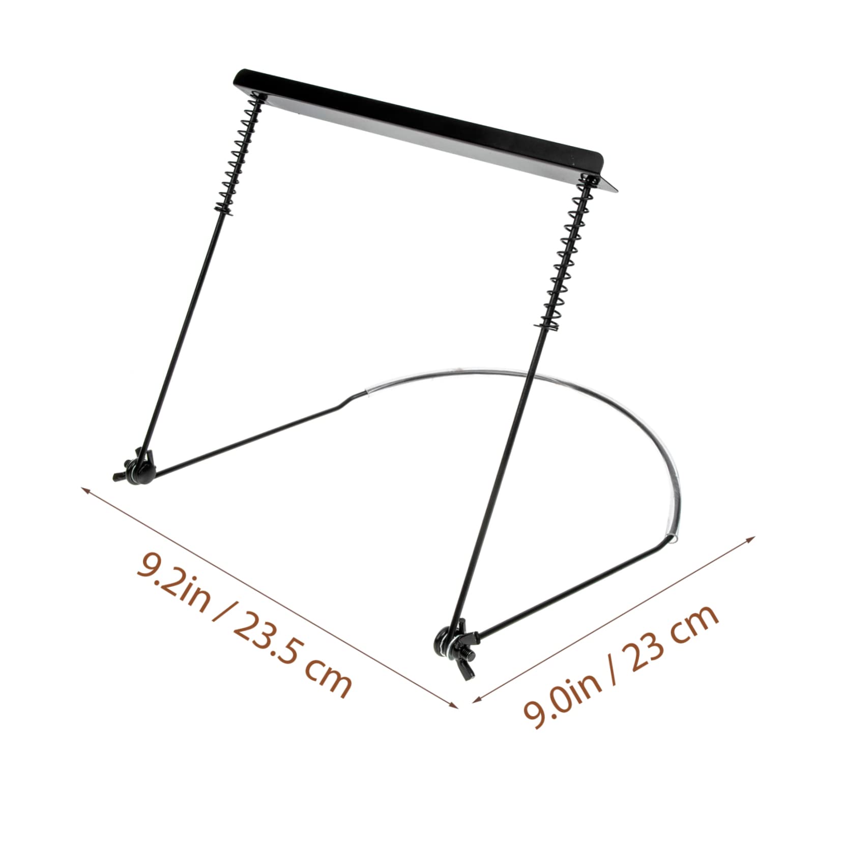 Toddmomy Metal Neck Holder 10-hole Clip Stand for Beginners Adjustable Harp Rack