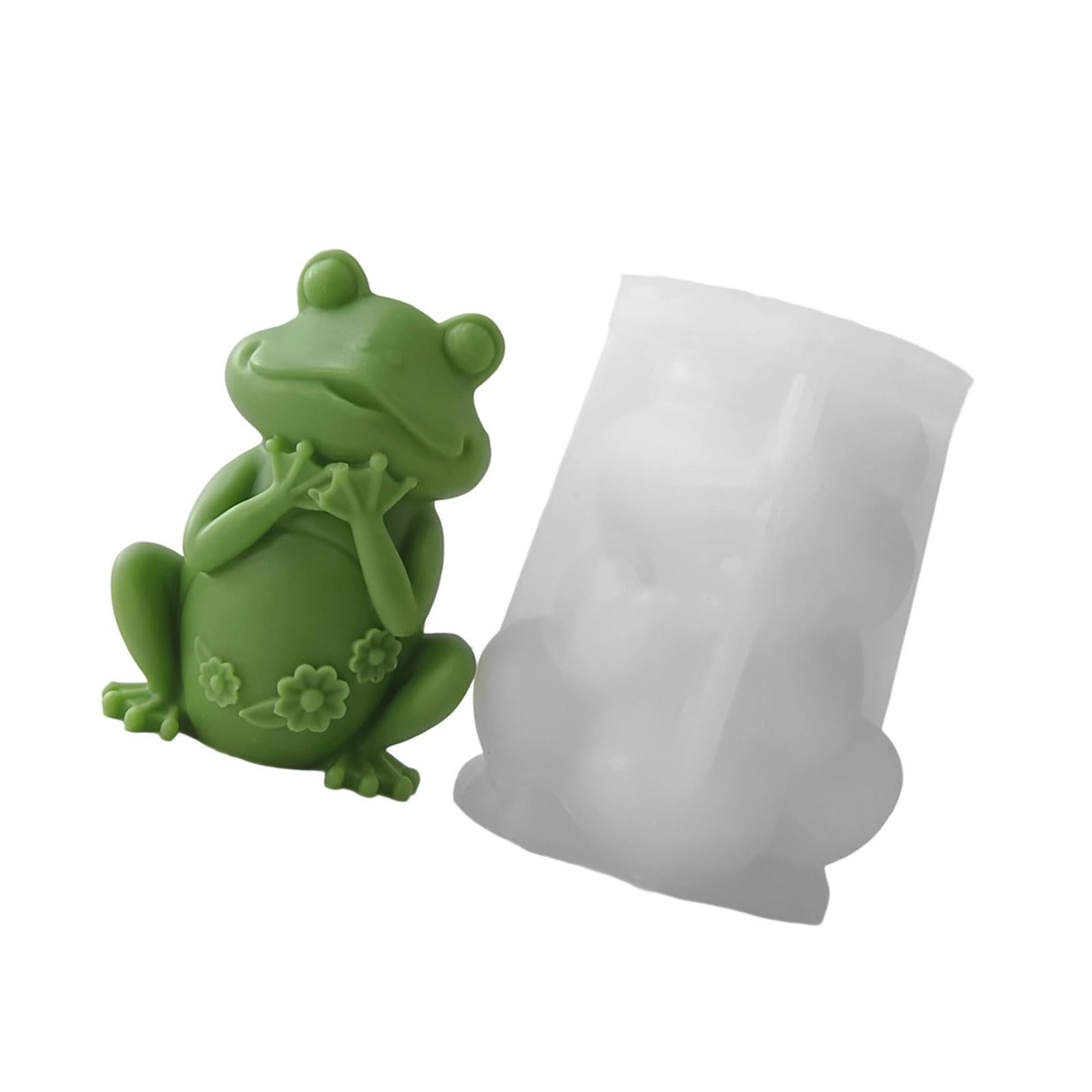 NEWFT Cartoon Animal Molds Castings Frogs Silicone Ornament Epoxy Resin Plasters Molds Frogs Cartoon Animal Silicone