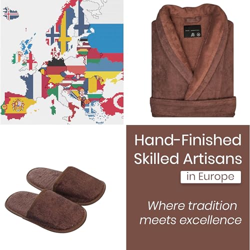 Faccia dei Colori Cotton Bathrobe & Slippers Set – Egyptian Cotton Modal Blend – European Craftsmanship2