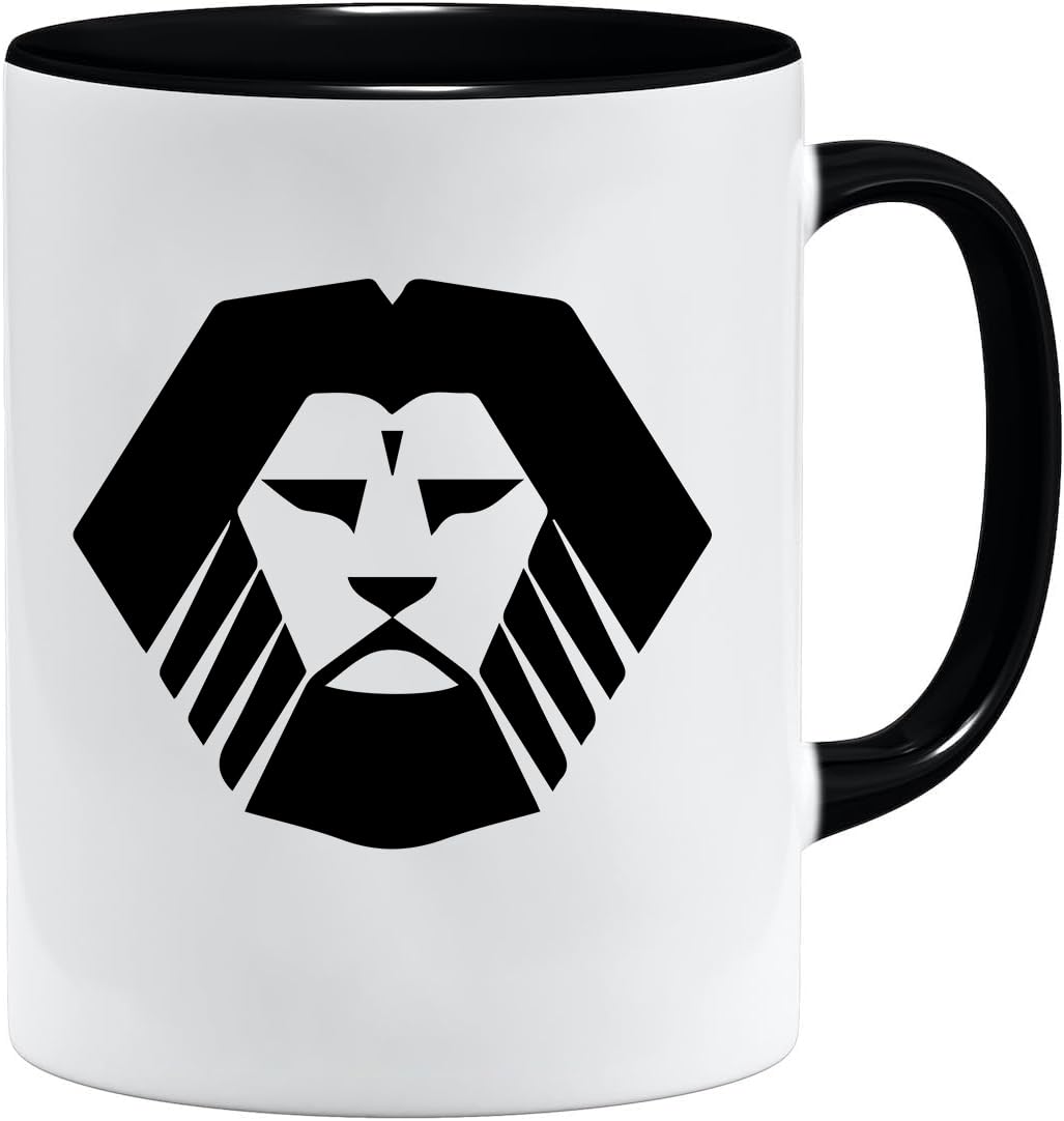 Nordic Viking Mug Gift Idea for Old Men Dad Grandpa Coffee Mug Viking Motif Skull Beer Mug Thors Hammer (VIKING003)