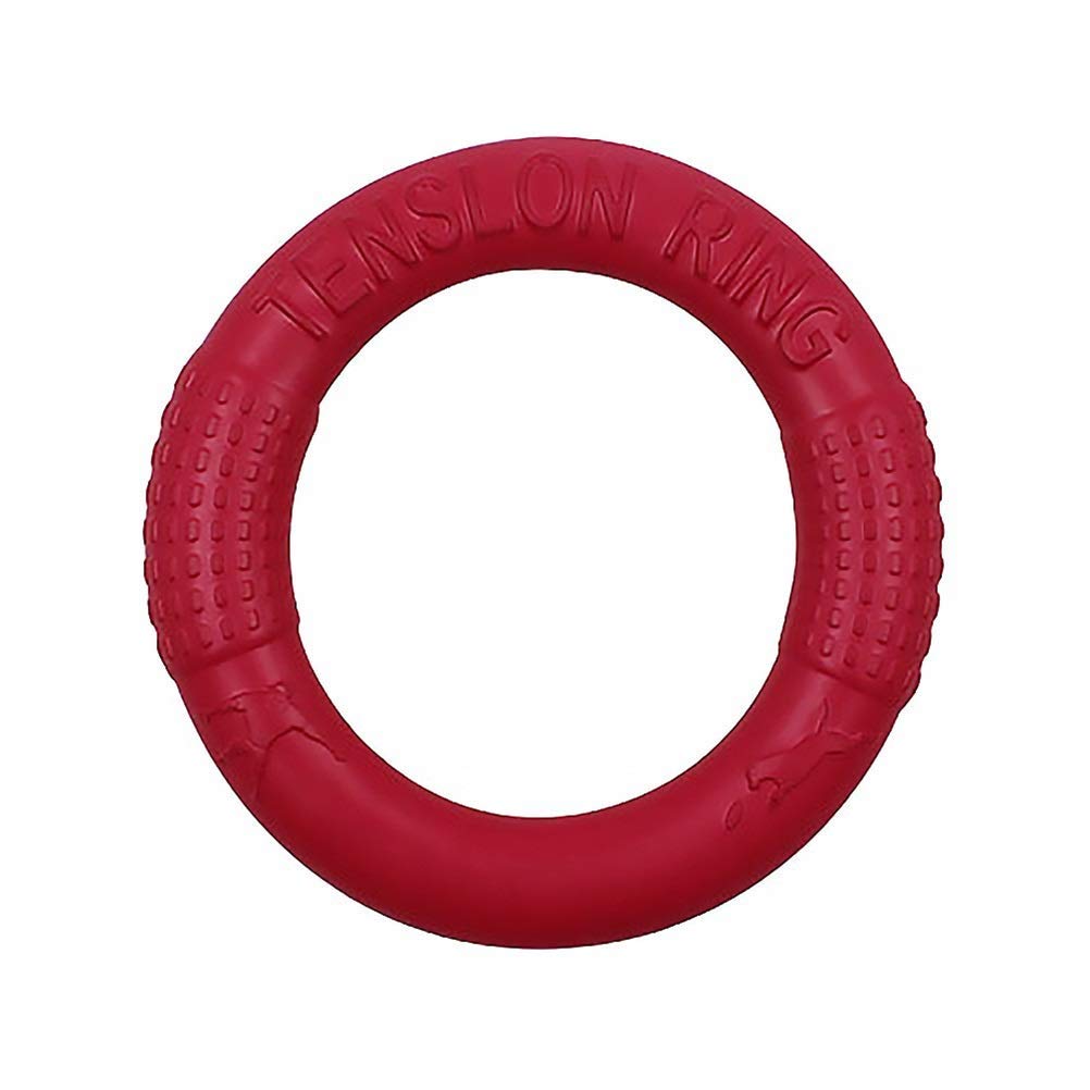 MU Pet Flying Dischi Flying Eva Dog Addestramento Anello Estrattore Resistente Morso Galleiante Giocattolo Giocattolo Puppy Outdoor Interactive Game Playing Prodotti Fornitura,Rosso,Piccolo