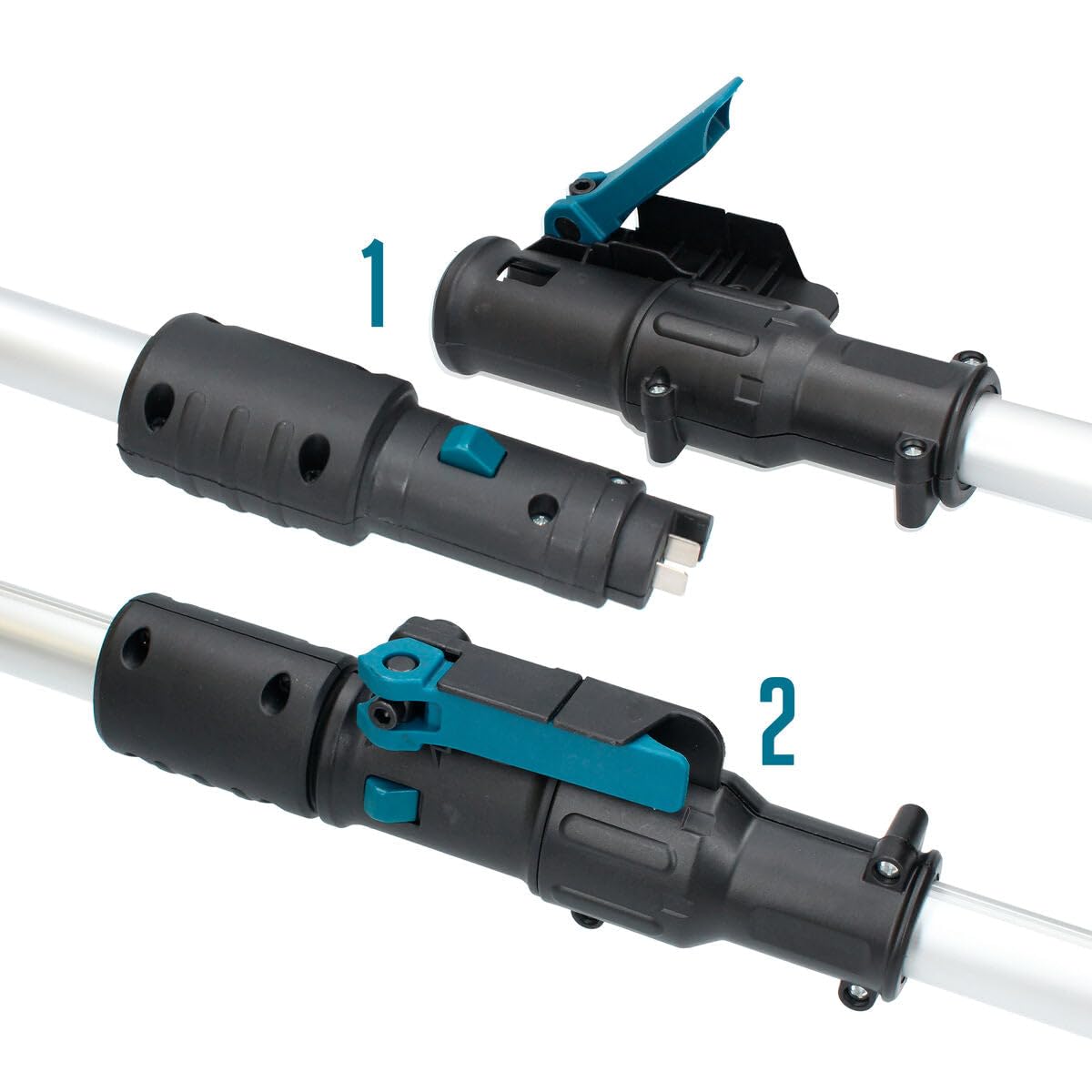 Ferrestock Motoazada Eléctrica 21 V con Batería de 4.0 Ah, 2 Cuchillas, Empuñadura Ajustable, Incluye Cargador.