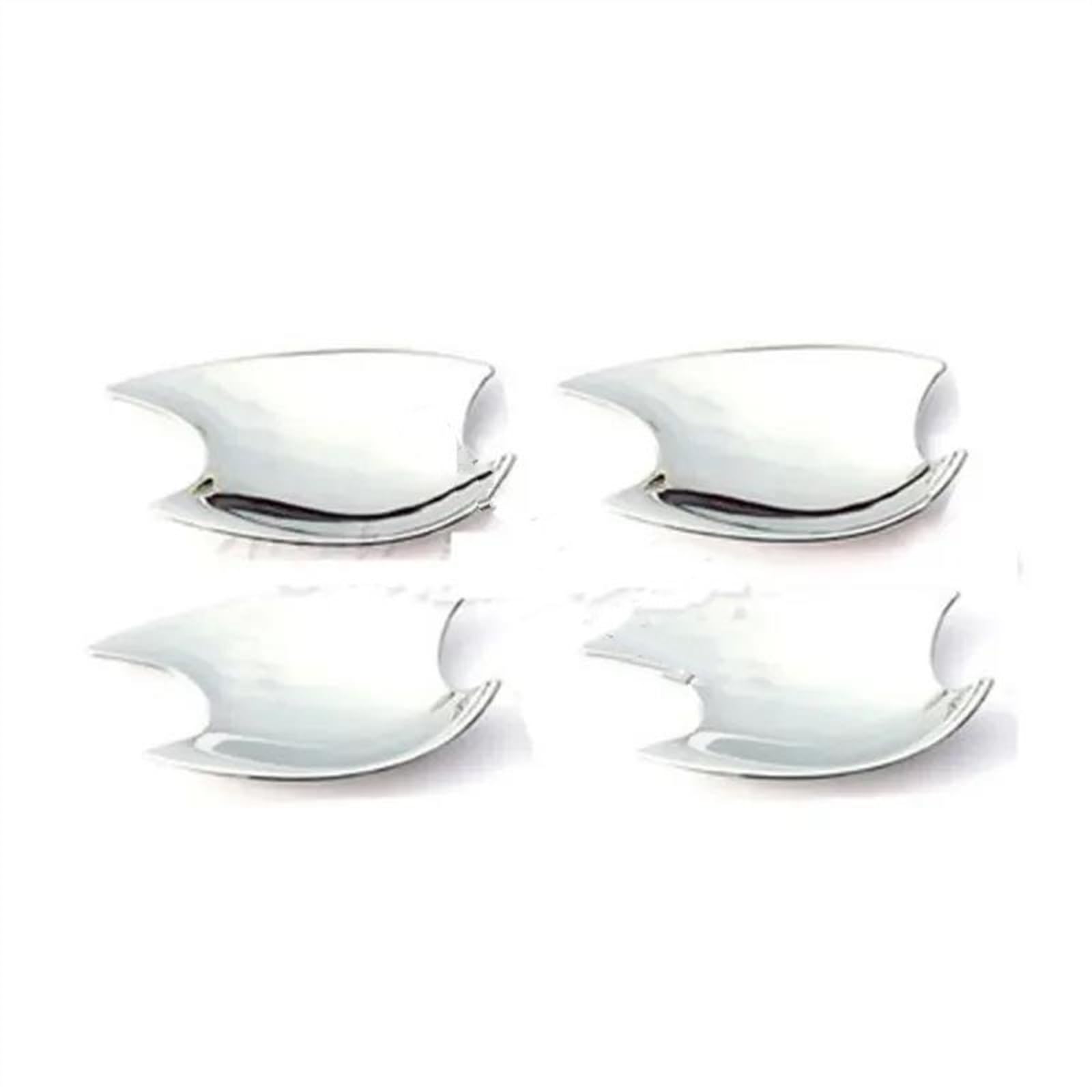 Slimes Chrome 1 Carbon Fiber Chrome Car Door Handle Bowl Cover For Hyundai For Elantra 2011 2012-2016 Accessories Sticker Protection(Chrome 1)