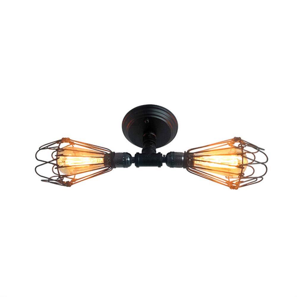 Éclairage de plafond style campagnard rétro pour ambiance de chambre cocon