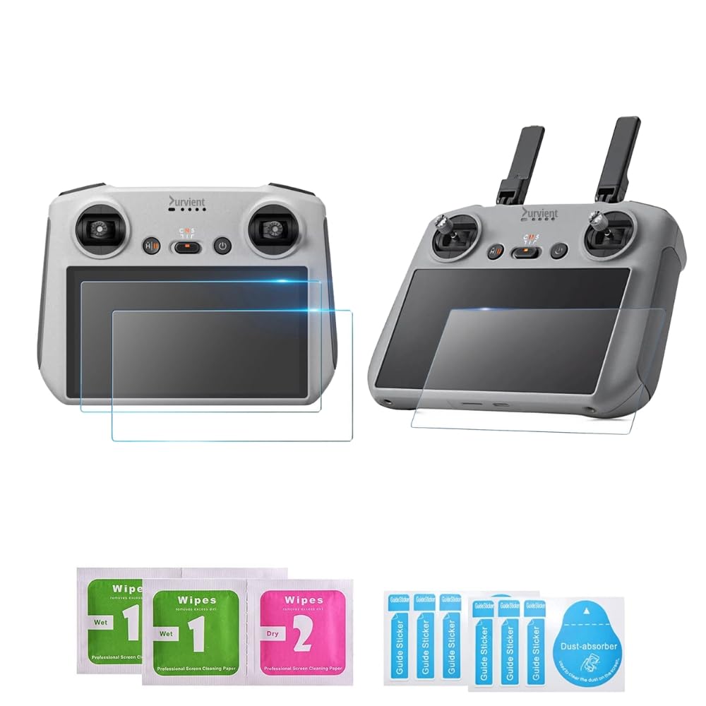 Durvient.com® Tempered Glass for DJI Smart RC/RC2 For DJI Air 3, Mini 4 Pro, Mini 3/3 Pro Smart RC Display Screen Protector Drone Accessory (Glass, Pack of 2) (B0CKVLG16N) Amazon Price History, Amazon Price Tracker