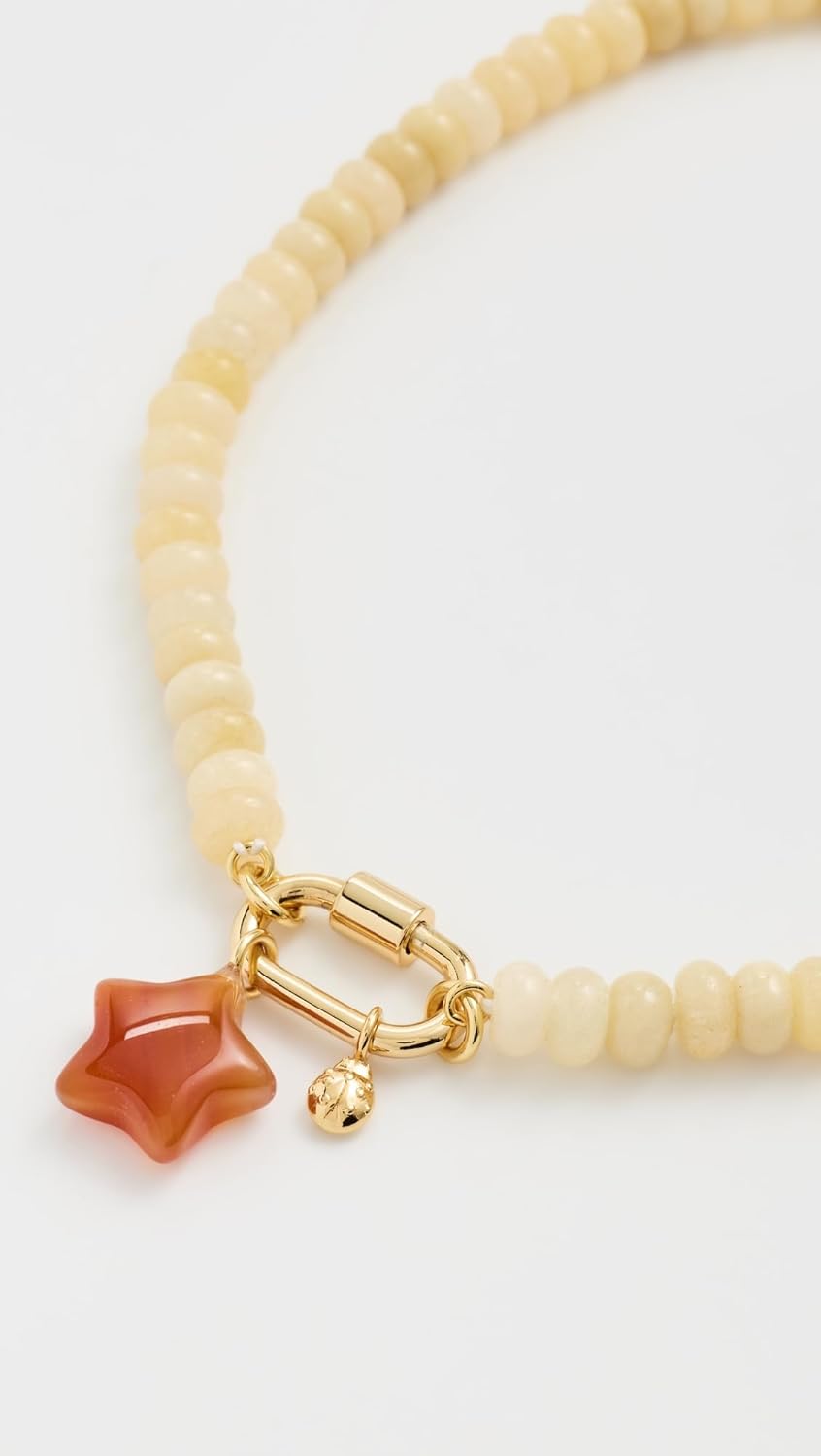 Madewell Women's Beaded Lady Bug Carabiner Necklace - Image 3