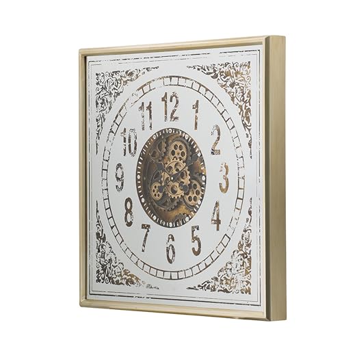 Reloj de pared cuadrado de hierro 32 pulgadas miniatura 2