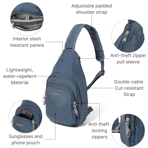 Image of Baggallini Securtex Anti-Theft Daytripper Sling