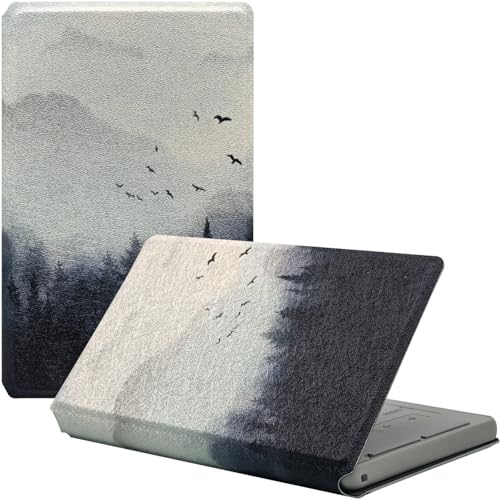 UMUBUHOMS Magnetic Case Compatible with Xteink X4 4.3 Inch E-Book Reader Ultra Thin Lightweight Leather Protective Cover with Magnetic Closure (Misty Forest)