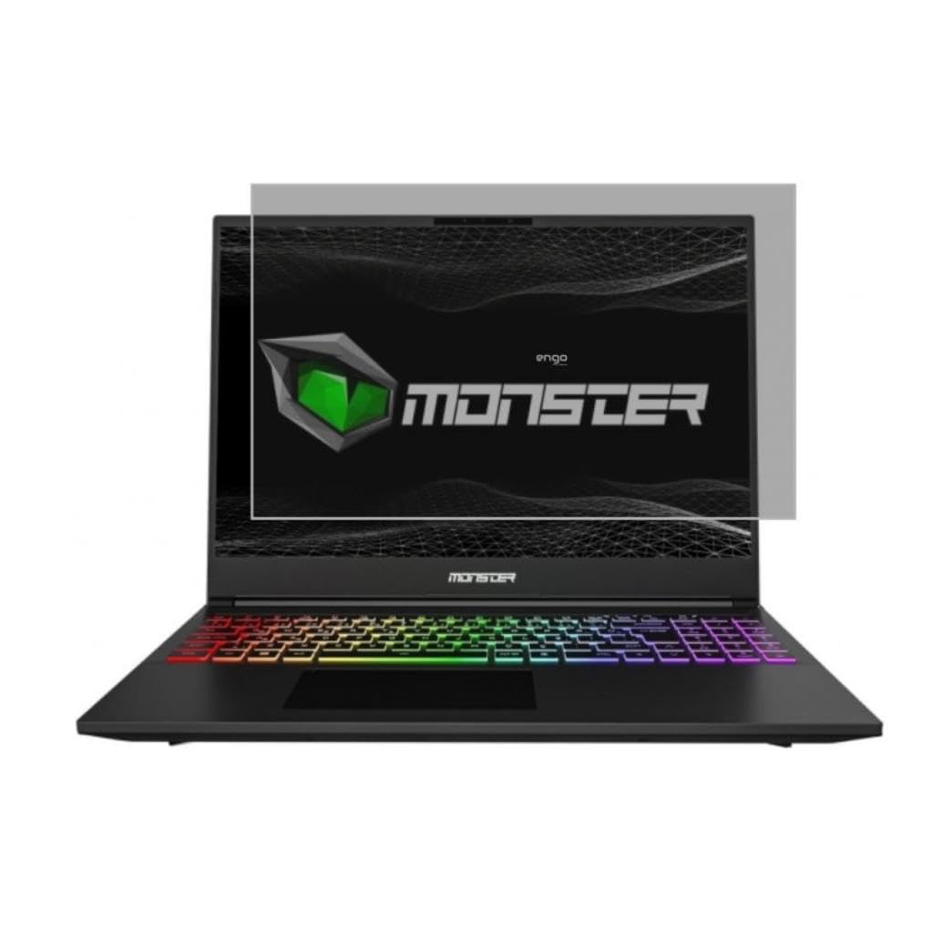 Engo Monster Tulpar T6 V1 16 İnç İle Uyumlu Hayalet Ekran Koruyucu Notebook, Yandan Görünmeyen Anti-Spy Gizlilik (Privacy) Laptop Koruması, 9H Temperli Nano Kırılmaz Esnek Cam, Parlama Önleyici 16:10