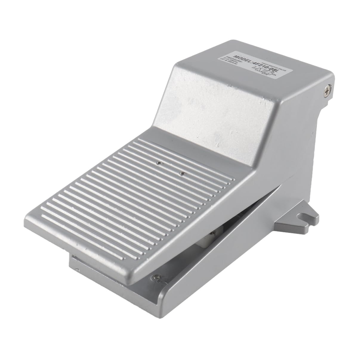 Pneumatischer Fußpedalschalter, 2 Positionen, 5-Wege-Aluminium-Pneumatik-Fußpedalventilschalter-Kit Mit Abdeckungsverriegelung 4F210-08L