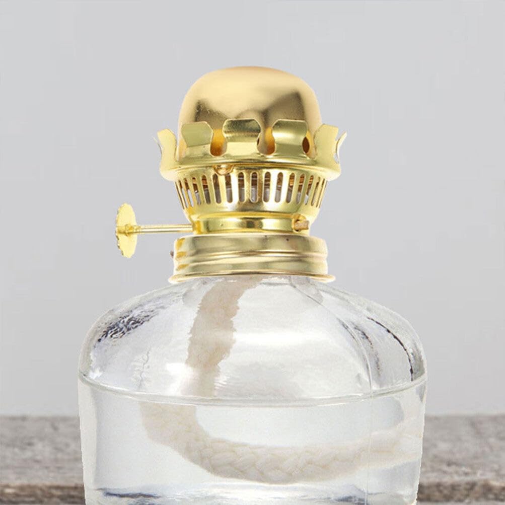 4pcs Kerosene Lamp Holder Oil Lamp Wicks Oil Lamp Burner Accessories Oil Lamp Chimney Holder Kerosene Lamp Globe Temple Oil Lamp Burner Replacement Replaceable Zinc Alloy Base