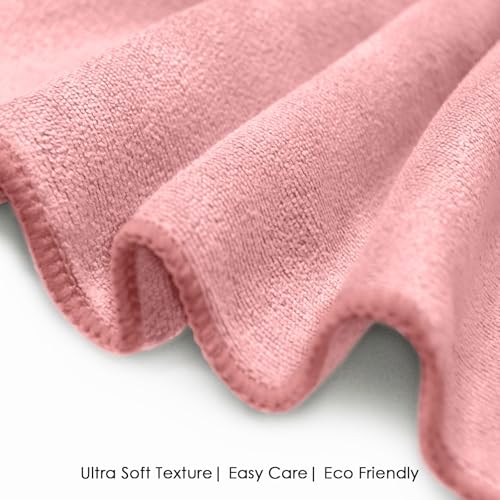 Image of HOUSSE Premium Microfiber Face Towel Desert Sand | Korean Beauty Exfoliating | Antimicrobial for Sensitive Skin | Eco-Friendly 450 GSM | Soft Touch Set | 30x30 cm | Pack of 4