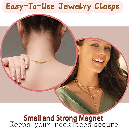 Kcctoo Magnetic Necklace Clasps And Closures - 14K Gold And Silver Plated Bracelet Connectors For Necklaces Chain Jewelry Making  #TOP2