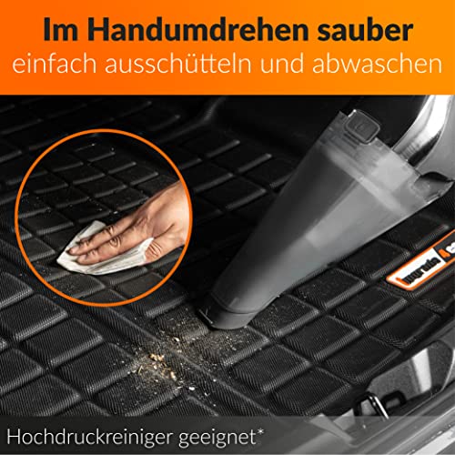 Upgrade4cars Kofferraummatte kompatibel für Tesla Model 3 | Gummi Kofferraumwanne Wasserdicht & rutschfest | Autozubehör Innenraum