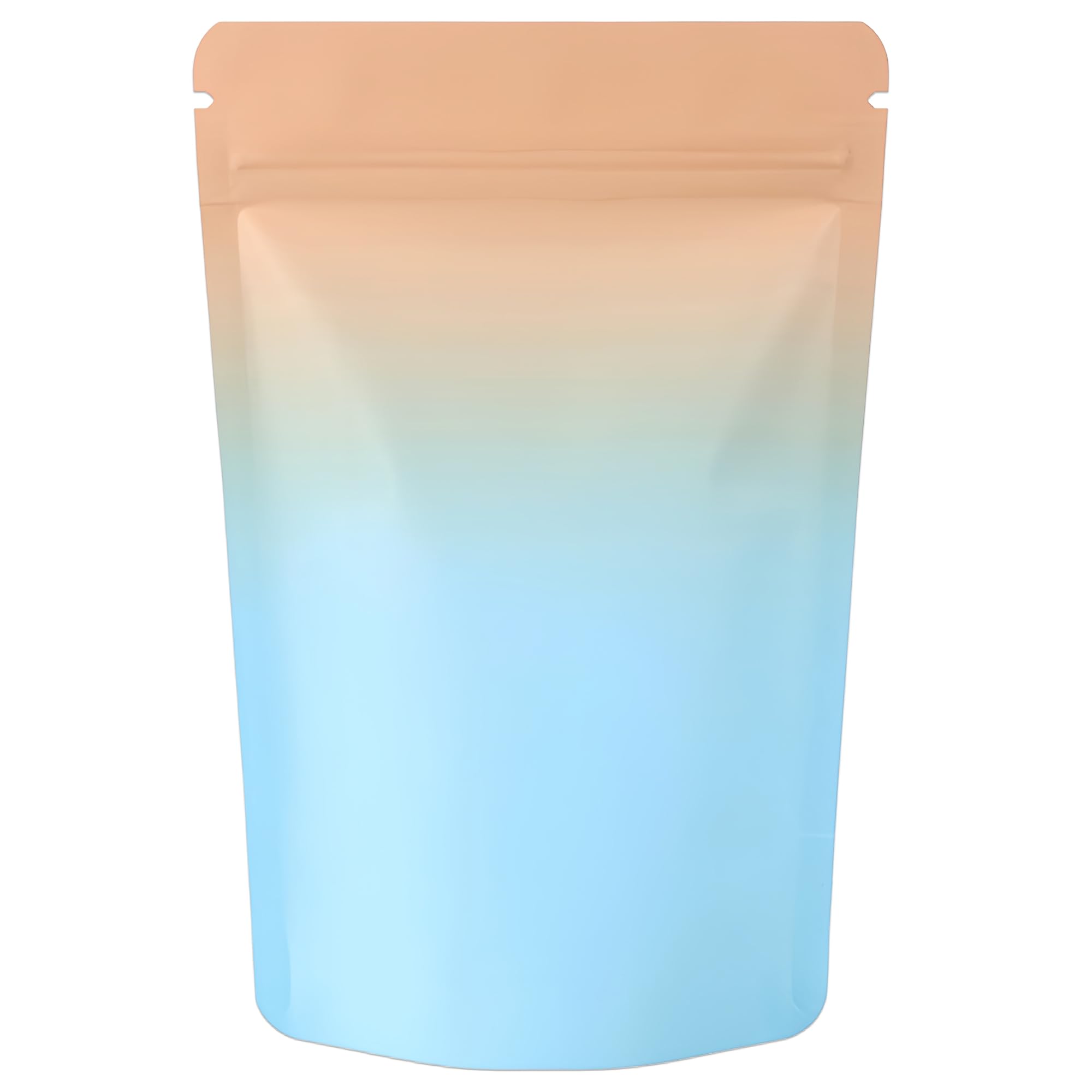 100Pcs Mylar Bags,Resealable Ziplock Stand Up Pouches,Yellow-Blue,10x15cm