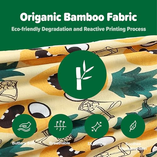 Image of Kids 2-Piece So Soft Playtime Set-Lightweight Viscose from Bamboo Short Sleeve Top&Leggings for Toddler Boy & Girls