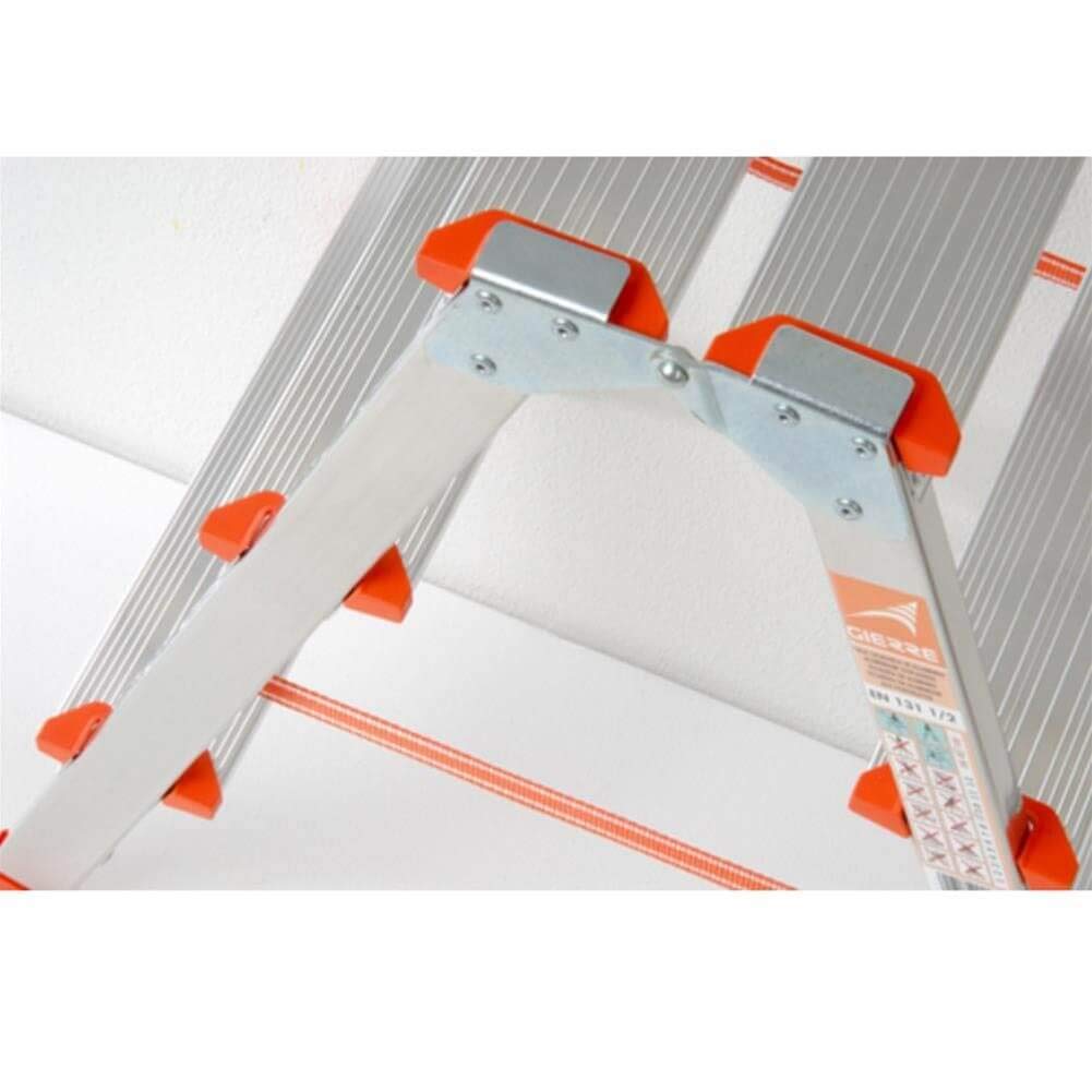 SCALA SCALETTO SGABELLO SALITA DOPPIA ALLUMINIO 4 + 1 GRADINI GIERRE BA230