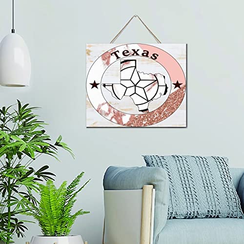 Panneau en bois Texas de qualité supérieure avec étoile gravée