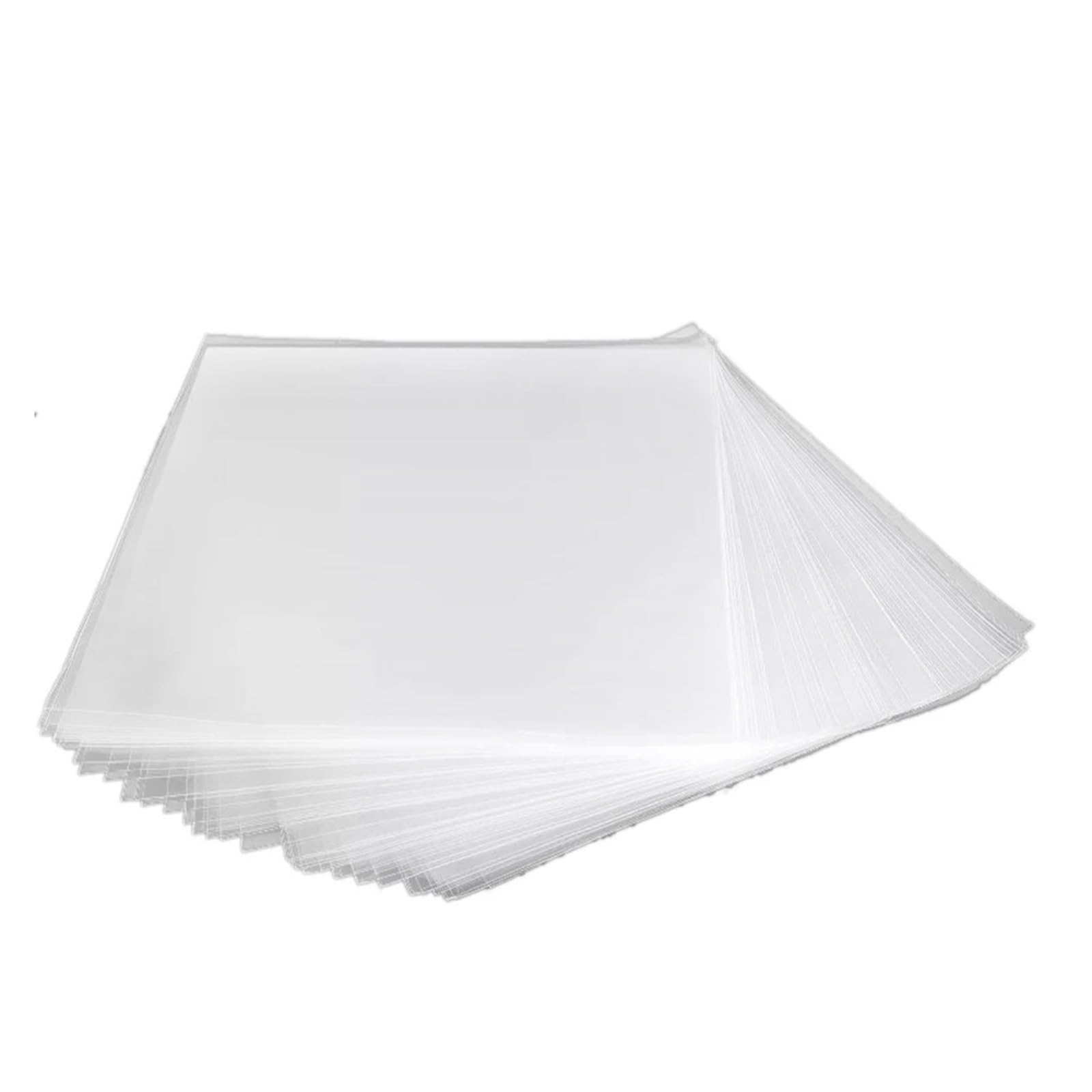 50 Pezzi di Copertura Protettiva in Gel for Giradischi LP in Vinile, Borsa Piatta Aperta Manicotti Interni per Dischi in Vinile