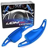 iJDMTOY Blue CNC Billet Aluminum Large Paddle Extensions Compatible with Chevy 2014-2019 C7 Corvette, 2016-up Gen6 Camaro