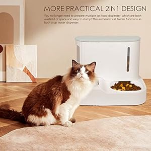 Pet Feeder and Water Dispenser Automatic Gravity Flow 3l for Cats and Small Dogs Cucciolini Doodles Pet feeder and water dispenser automatic gravity flow 3l for cats and small dogs cucciolini doodles