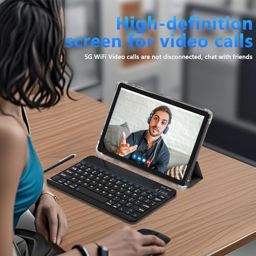 Image of 11 inch 2-in-1 Tablet, 20GB RAM, 128GB ROM, Android 16 Tablet with Case, Keyboard, Mouse and Stylus, Support 2TB Expandable Storage, 13MP Camera, Octa-core Processor, 5G