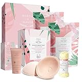 Myrtle & Maude - Breastfeeding Gift Bundle - Best Baby Arrival Gift - Contains Milk Flow Tea With Organic Fenugreek & Fennel Tea, Bamboo & Cotton Breast Pads and 100% Muslin Cotton Cloth (Pack of 4)