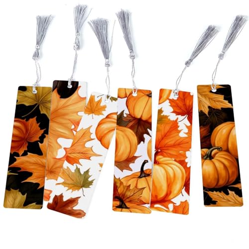 Marque-page érable et citrouille pour vos lectures d'automne cosy