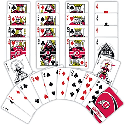 Image of MasterPieces Family Games - NCAA Utah Utes Playing Cards - Officially Licensed Playing Card Deck For Adults, Kids, And Family