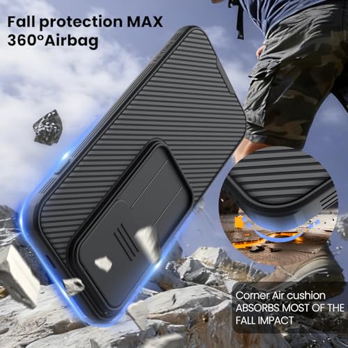 Image of Nillkin Case for OnePlus 15 One Plus 15 (1+15) (6.82 inch Inch) CamShield Pro Slider Camera Close & Open Double Layered Protection TPU + PC Black Color | Slide Camera Cover | Full Camera Protection | Shockproof Protective | Thin Slim Fit | Camera Lens Protector | Black