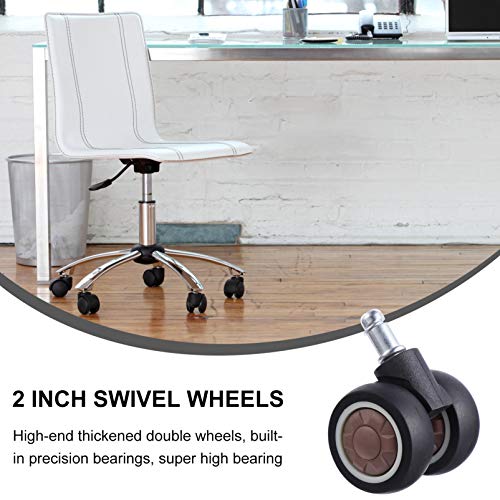 Rodas giratórias TEHAUX 5 peças sem ruído resistentes ao desgaste universal para móveis e carrinho d