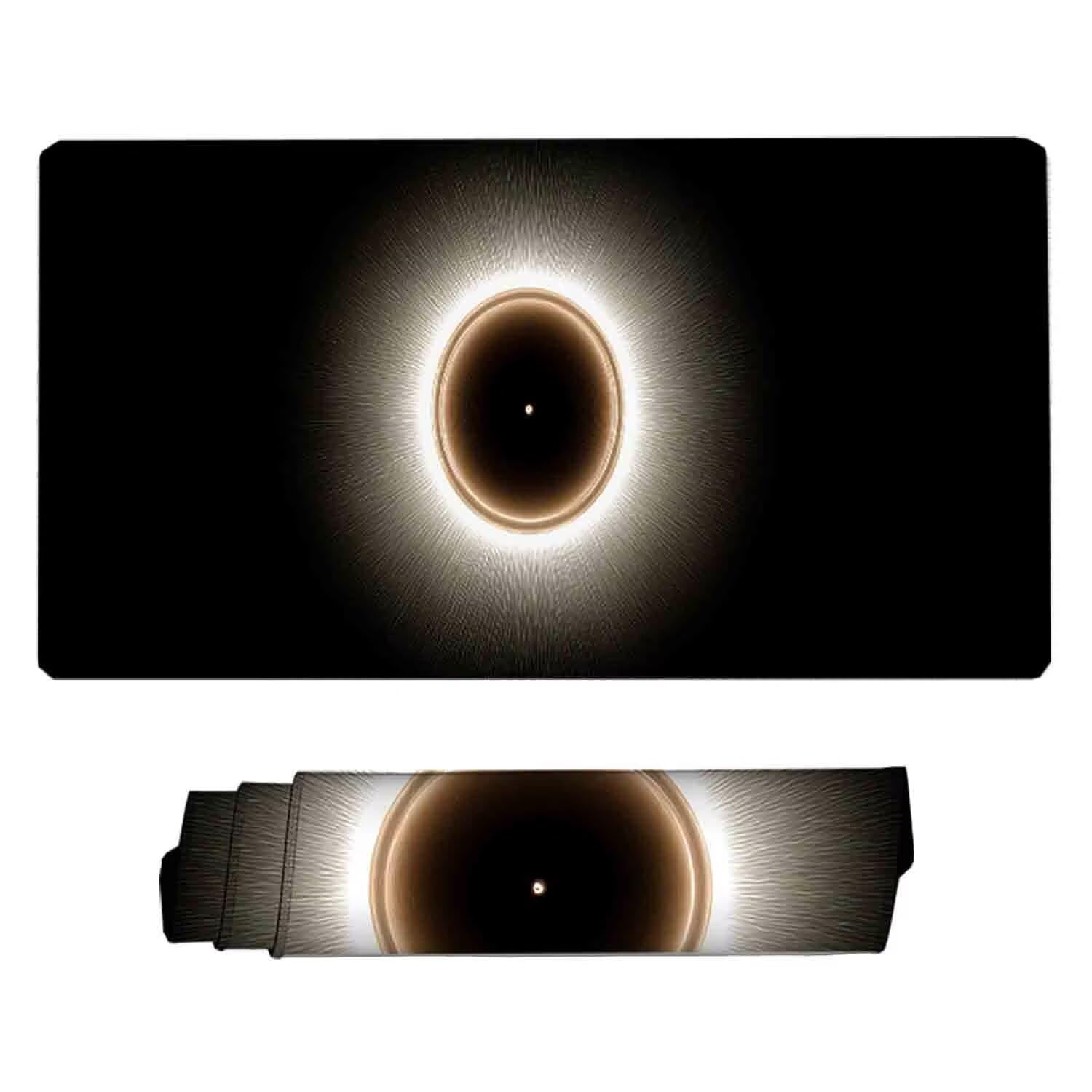 Czarna podkładka pod mysz planeta XXL podkładka pod mysz 1000 x 500 mm podkładka pod mysz z zszytymi krawędziami i gumową podstawą antypoślizgowa podkładka pod mysz XXL do komputera, laptopa