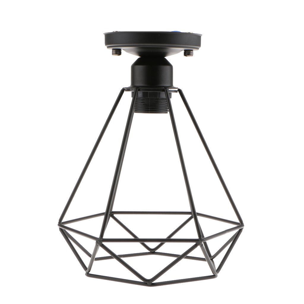 KK Vintage18 Black Retro Wire Loft Pendant Ceiling Ligthshade L Shade House Lighting E27
