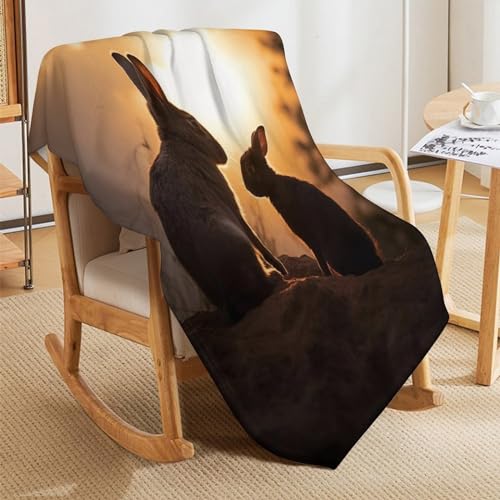 Couverture lapin douillette pour vos soirées cocooning sur le canapé