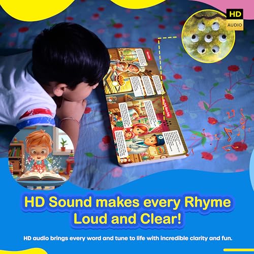 Image of Kiddale 14 Most Loved Rhymes Musical HD Sound Book - Fun Learning with Classic Nursery Rhymes for Kids|Best Gift for Kids(2-5years)
