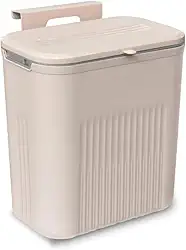 Lixeira Suspensa Com Alça de Pendurar 9L Suporte com Adesivo (Rosê)