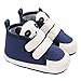 Geagodelia Sneaker Antiscivolo per Carrozzina Suola in Tela Morbida per neonato (Blu, 12)