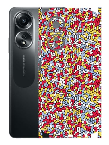 Image of AtOdds - Compatible for Oppo A58 (4G) Mobile Back Skin Sticker - Lamination - Wrap (Coverage - Back+Camera+Sides) (Design - Beans)