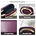 Imagen de CORIOS Bolsa de Noche para Mujer Cuero PU Acrílico Clutch Bolso de Boda Asa Metálica Bolso de Fiesta Elegante Bolso de Hombro Bandolera con Cadena para Banquete Fiesta de Graduación Morado