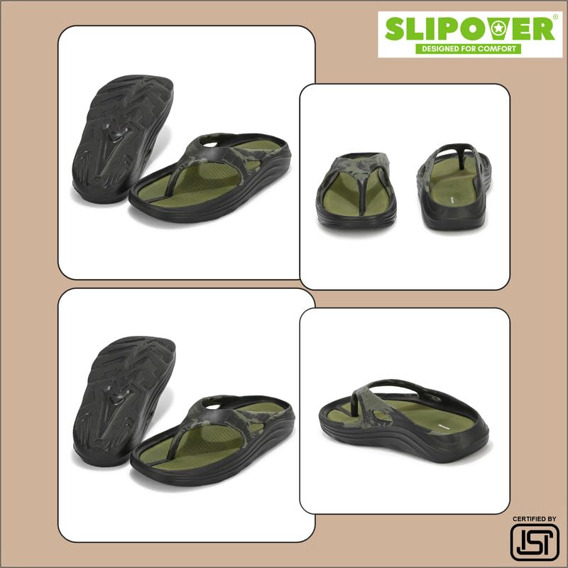 Image of SLIPOVER Flip Flops for Man Doctor Soft | Orthopedic Comfort | Lightweight & Durable | Non-Slip Sole | Ultra Soft Slippers | Stylish & Modern Look Slippers for Men