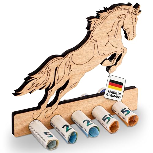 DARO Design - Cheval, équitation - Cadeau d'argent en bois