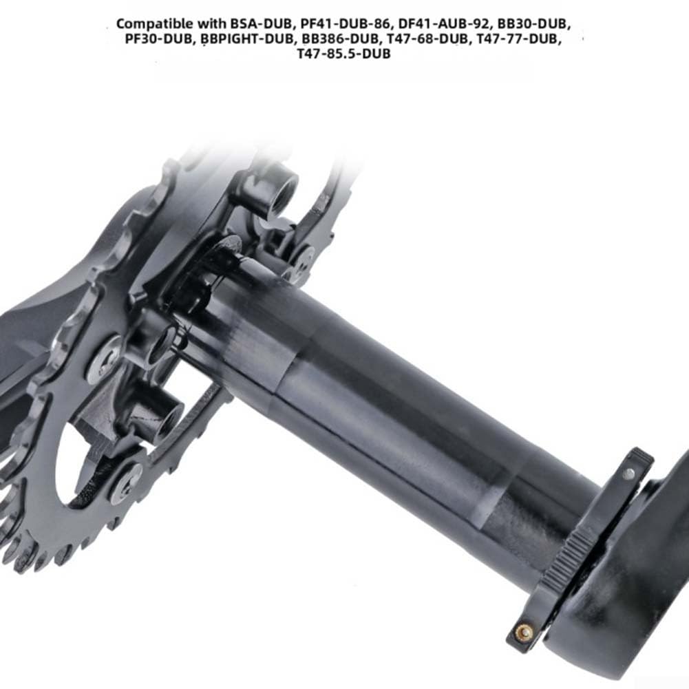 Honseadek Bielas huecas 104Bcd 32-36T, aleación 6061/7075, 170 mm de longitud, factor Q 160 mm, para bicicleta de carretera Mtb de 9 a 12 velocidades, plato único, negro (36T)
