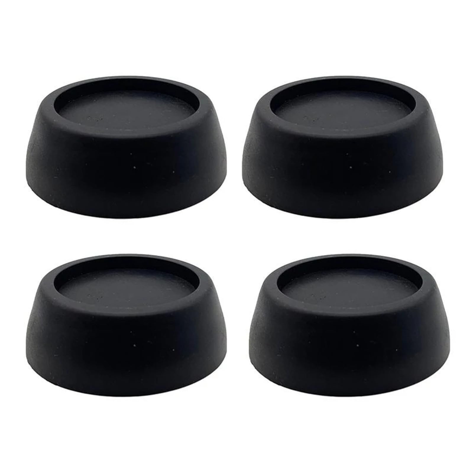 4Pcs Washing Machine Anti Vibration Pads Rubber Feet Legs Mat Anti-vibration Pad Universal Noise-reducing Leg Base For Furniture(4pcs Black)