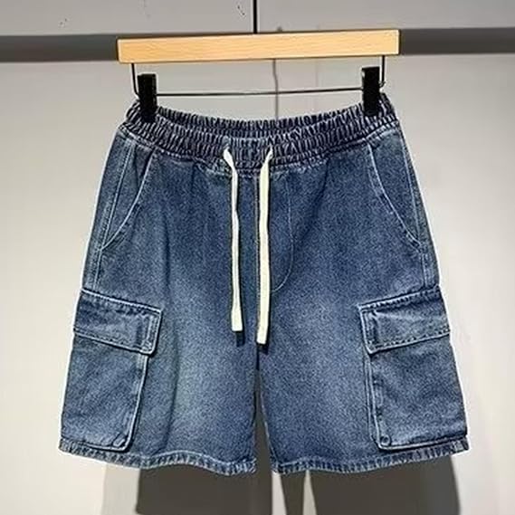Maiyifu-GJ Shorts Jeans Casual Hombre Verano miniatura 2
